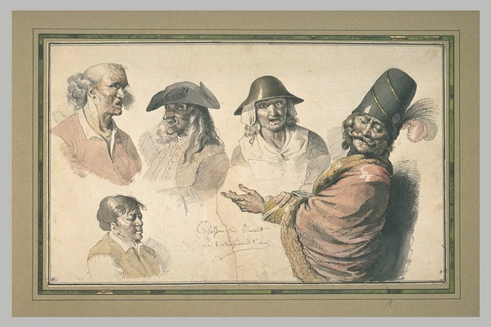 Cinque busti di uomini - Louvre, Parigi